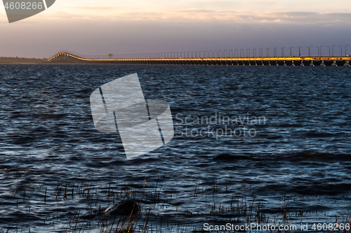 Image of Golden colored bridge - The Oland Bridge 