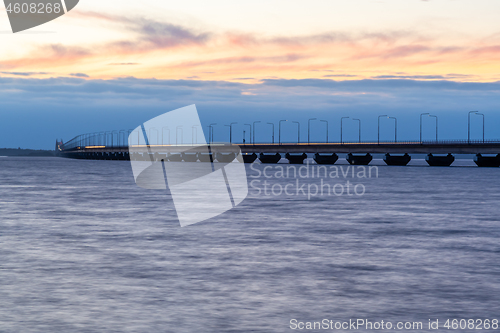 Image of The Oland Bridge by twilight time