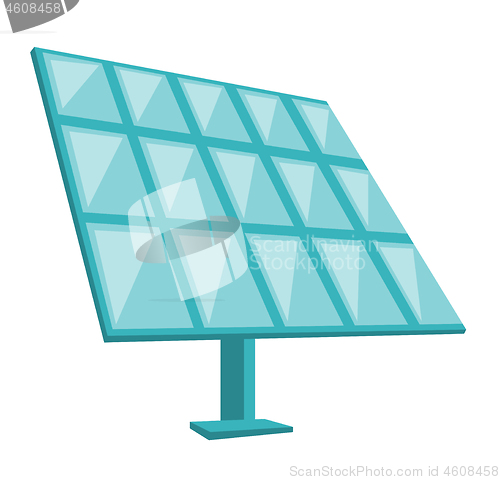 Image of Solar panel vector cartoon illustration.