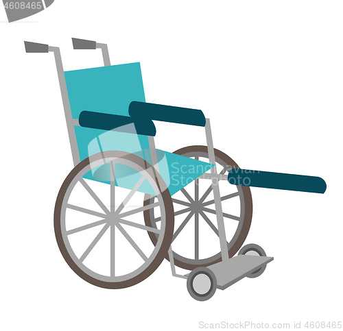 Image of Medical wheelchair vector cartoon illustration.