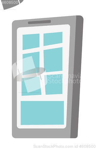 Image of Smartphone vector cartoon illustration.