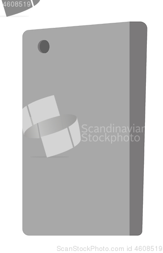 Image of Back view of smartphone vector illustration.