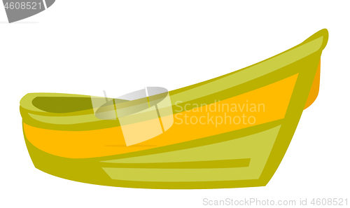 Image of Boat vector cartoon illustration.