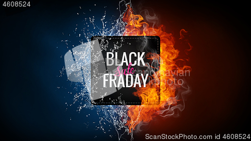 Image of Black friday sale advertising banner.