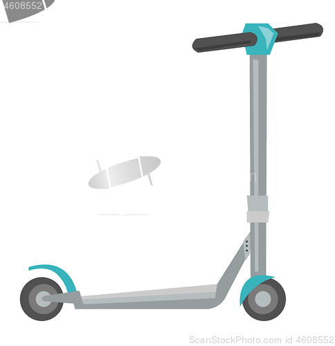 Image of Kick scooter vector cartoon illustration.