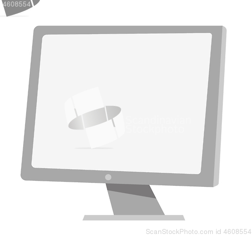 Image of Computer monitor vector cartoon illustration.