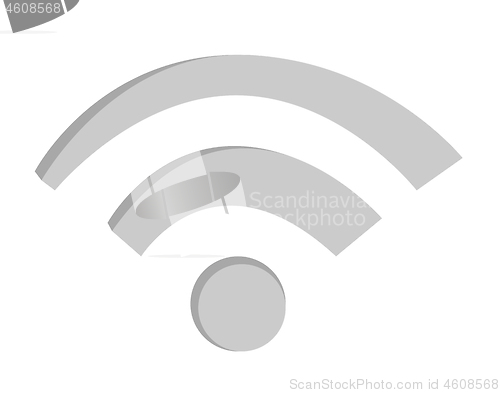 Image of Wifi wireless network sign vector illustration.