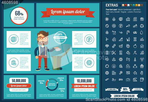 Image of Ecology flat design Infographic Template