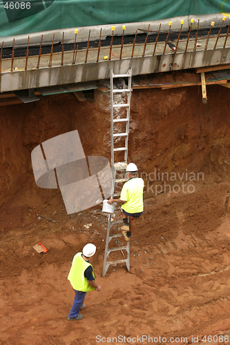 Image of Climbing a ladder