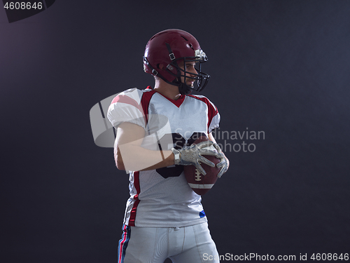 Image of american football player throwing ball