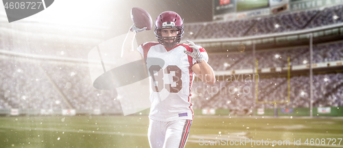 Image of american football player throwing ball