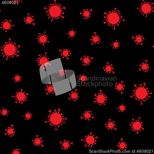 Image of Vector China Coronavirus Seamless Background