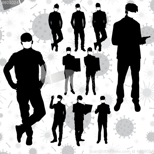 Image of Coronavirus Business Silhouettes 06 [Converted]