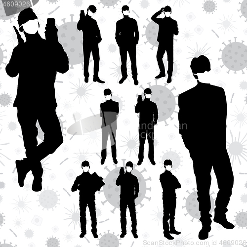 Image of Coronavirus Business Silhouettes 05 [Converted]