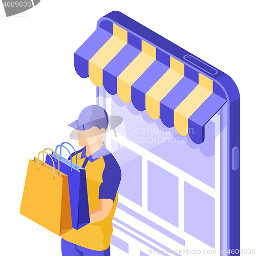 Image of Isometric Online Internet Shopping