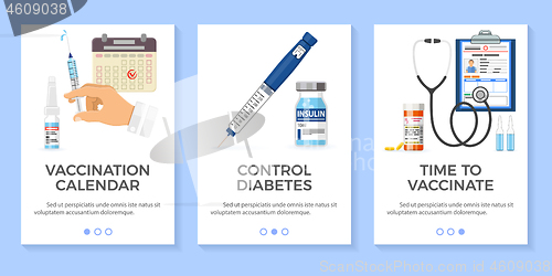 Image of Vaccination Diabetes Banners