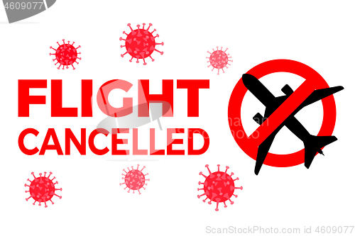 Image of Flight Cancelled Airplane Covid-19 Coronavirus