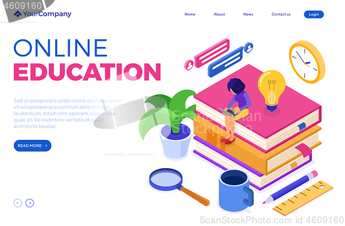 Image of Online distance education from home