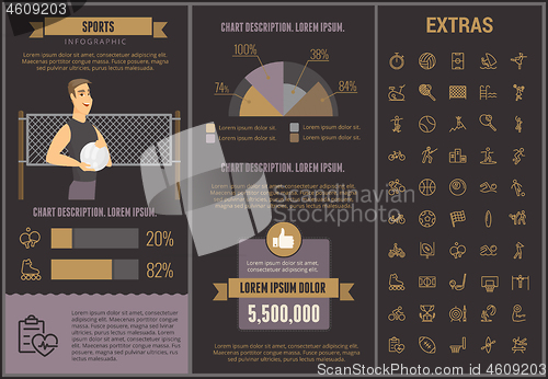 Image of Travel infographic template, elements and icons.