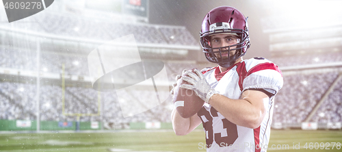 Image of american football player throwing ball