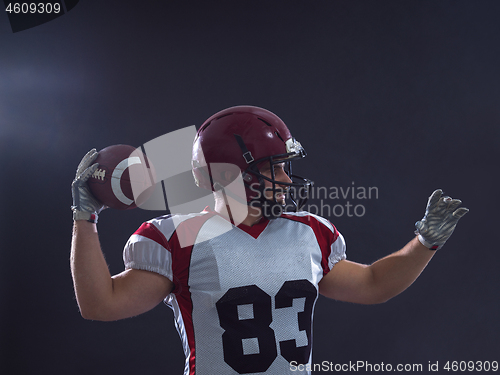 Image of american football player throwing ball