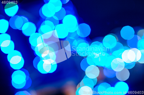 Image of multi-colored bokeh on a black background