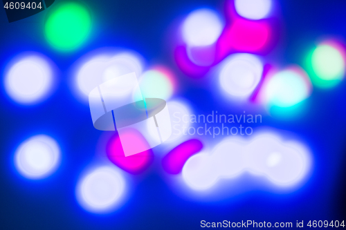 Image of multi-colored bokeh on a black background