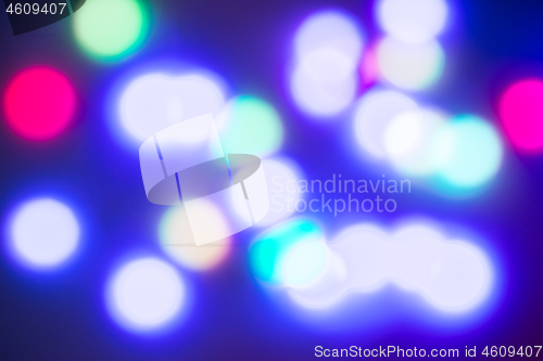 Image of multi-colored bokeh on a black background