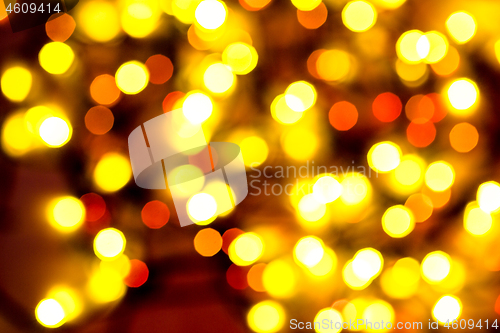 Image of multi-colored bokeh on a black background