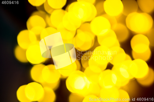 Image of multi-colored bokeh on a black background