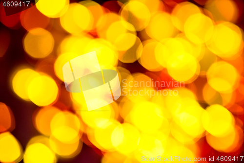 Image of multi-colored bokeh on a black background