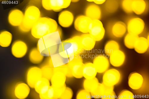 Image of multi-colored bokeh on a black background