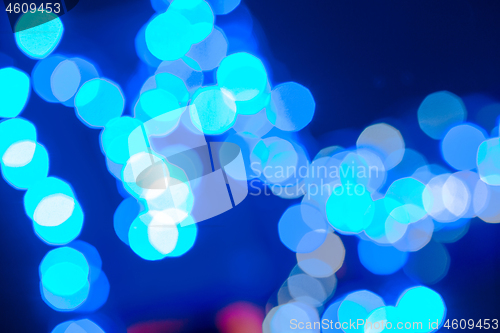 Image of multi-colored bokeh on a black background