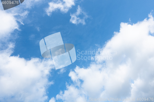 Image of blue sky background texture