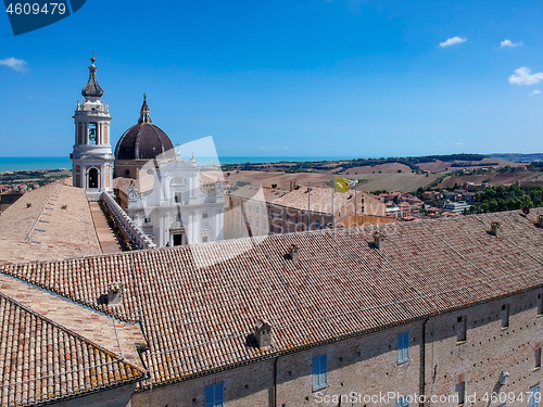 Image of flight over Basilica della Santa Casa Loreto Italy