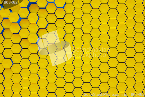 Image of hexagonal shapes background