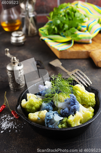 Image of Coloured cauliflowers 