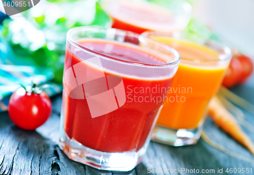 Image of fresh vegetable juice