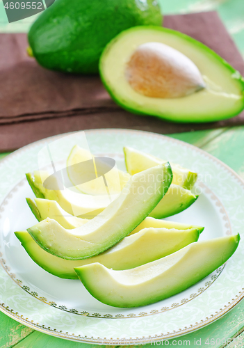 Image of avocado on plate