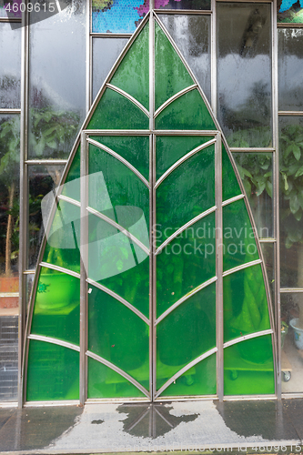 Image of Green Glass Door