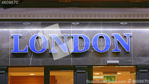 Image of London Blue Sign