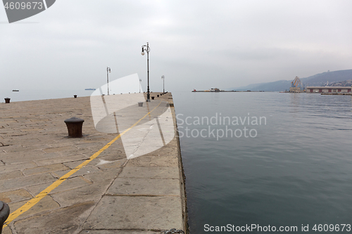 Image of Empty Pier Trieste Italy