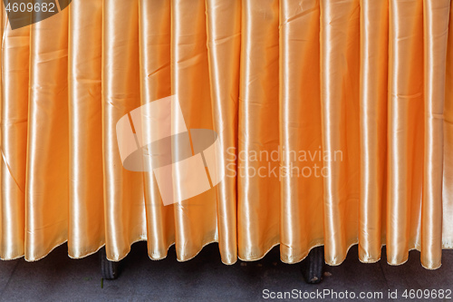 Image of Yellow Silk Tablecloth