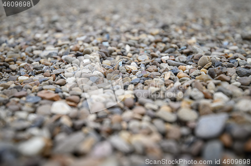 Image of Abstract pebbles background with shalllow DOF