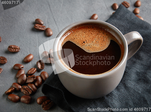 Image of close up of coffee cup