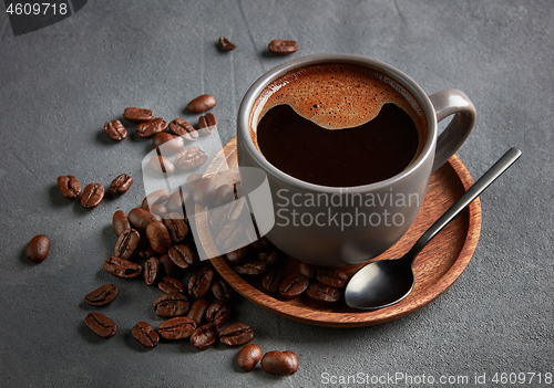 Image of cup of black coffee