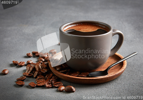 Image of cup of black coffee