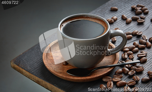 Image of cup of black coffee