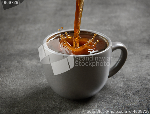 Image of coffee pouring into cup