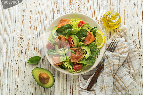 Image of Salad smoked salmon fish